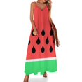 thumbnail image 1 of Vestido sin mangas con rodajas de sandía Vestido de mujer Vestido para mujer 2024 Ropa de mujer Corea elegante, 1 of 7