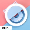 thumbnail image 2 of de luz Selfie para cámara de teléfono / tableta Luz de forma redonda de relleno con clip portátil - Azul redondo Sunnimix Luz del anillo del teléfono, 2 of 6