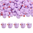 thumbnail image 1 of Patitos de Resina Mini Uxcell, Patitos Pequeños Lindos para Esconder Figuras en Miniatura (Púrpura, 120 piezas), 1 of 6