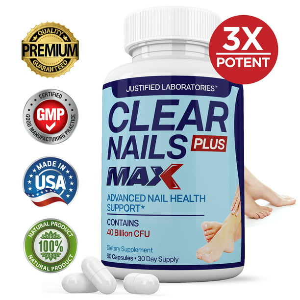 Clear Nails Plus Max 40 Billion Probiotic Cfu Toenail Finger Nail