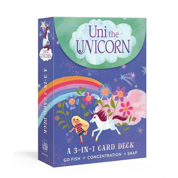 Big Cards for Little Hands: Uni the Unicorn: A 3-in-1 Card Deck : Card Games Include Go Fish, Concentration, and Snap (Game)