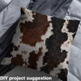 thumbnail image 3 of Cowhide Fabric By The Yard,Upholstery Fabric,Africa Animal Bull Cow Decorative Fabric,Western Farmhouse Milk Cow Highland Cow Theme Indoor Outdoor Fabric,1 Yard, 3 of 5