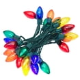 thumbnail image 4 of Indoor/Outdoor 25-Count LED Ultra Bright C9 Christmas String Lights, Multicolor, Green Wire, 14', by Holiday Time, 4 of 8