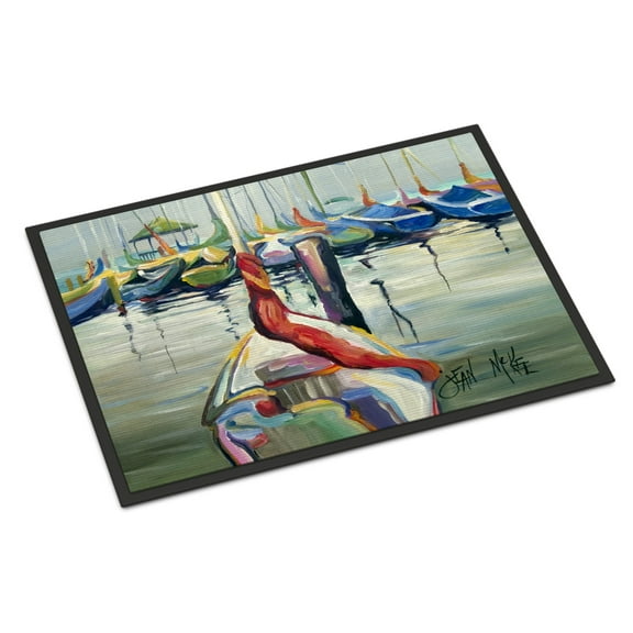 Carolines Treasures JMK1056JMAT LaSalle Sailboats Door Mat Indoor Rug or Outdoor Welcome Mat 24x36 Doormat  36"L x 24"W