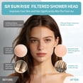 thumbnail image 4 of Filtered shower head with filter, 20-level shower head filter suitable for hard water, high-pressure shower head with easy replacement filter to remove chlorine (7-inch,), 4 of 4