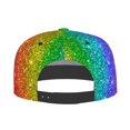 thumbnail image 2 of Kdxio Glitter Rainbow Print Snapback Hat for Men Women,Adjustable Baseball Cap, 2 of 7