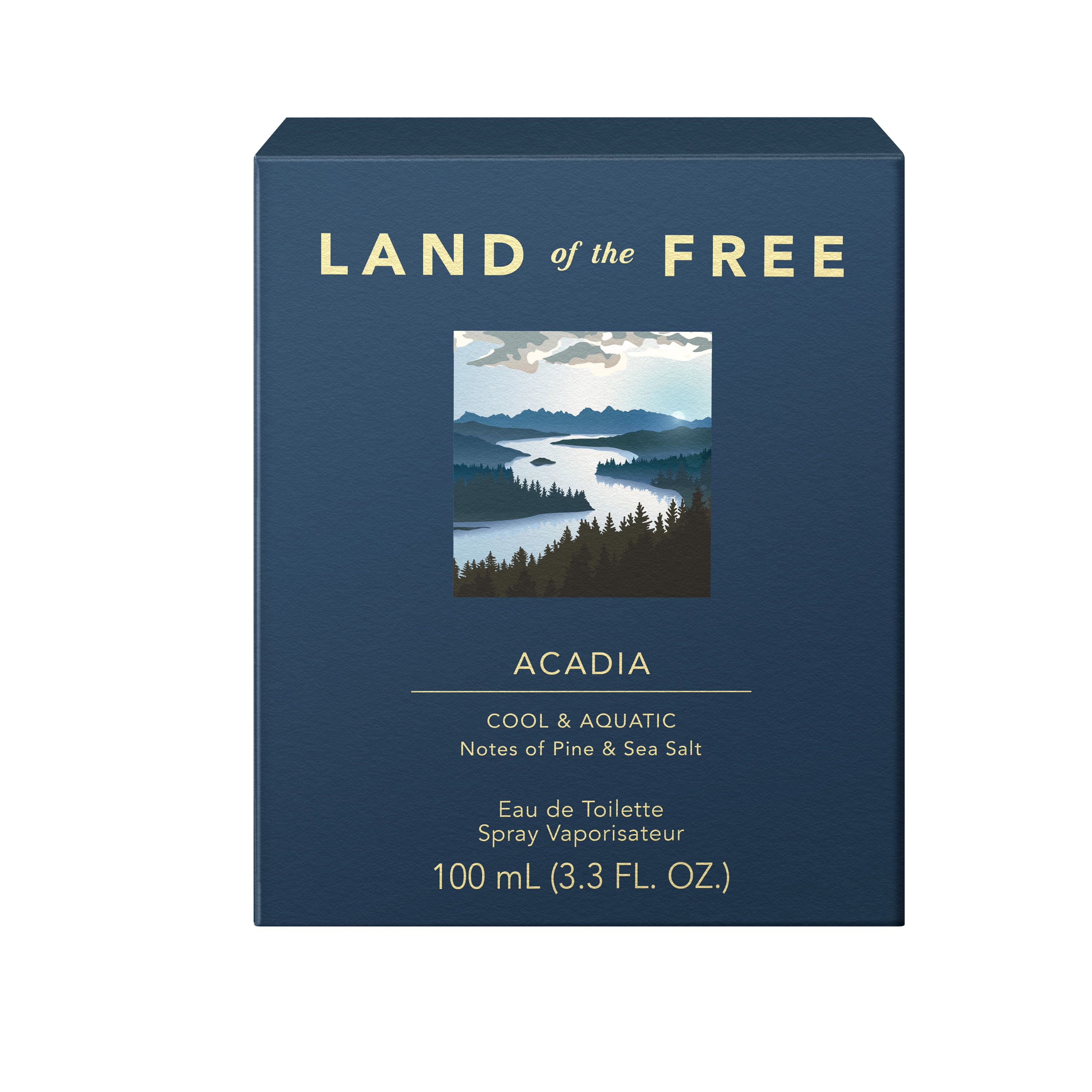 LAND of the FREE - Acadia, Clean Fragrance, 3.3 OZ