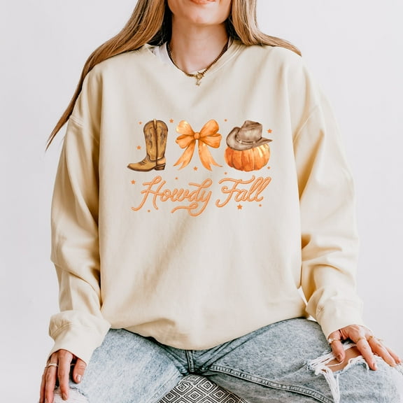 Coquette Howdy Fall - Women's Lightweight Garment Dyed Sweatshirt