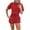 Red, variant on Admvng Matching Sets Women Clothing Summer Casual Solid Color Short Sleeved Shorts Two-piece Set S-3XL