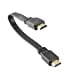 MMNNE 10inch 25CM HDMI Mâle à Câble Mâle, Câble HDMI HDTV Haute Vitesse - Prend en Charge Ethernet, Noir 3D
