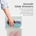 thumbnail image 3 of IRIS 30 Qt Stackable Storage Drawer, Plastic Drawer Organizer with Clear Doors for Pantry, Bedroom, Closet, 2Pk, 3 of 6