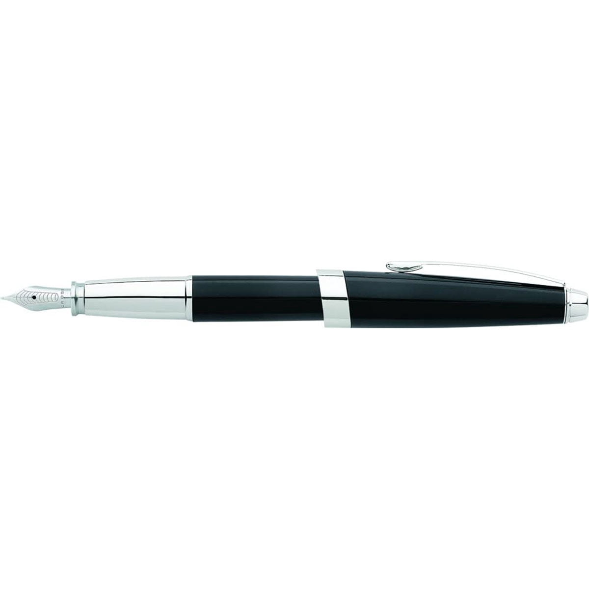 Cross AT0156-1MS Aventura Onyx Black Fountain Pen, Medium Nib