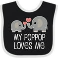 thumbnail image 3 of Inktastic My Poppop Loves Me Grandkids Boys or Girls Baby Bib, 3 of 4