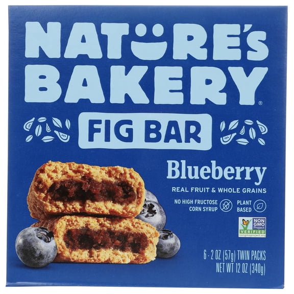 Nature's Bakery Blueberry AJH3 Real Fruit, Whole Grain Fig Bar: 2 Pack - 12 ct. (24 oz.)