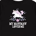 thumbnail image 4 of Inktastic Mawmaw Loves Me Girls Grandchild Unicorn Girls Long Sleeve Toddler T-Shirt, 4 of 5
