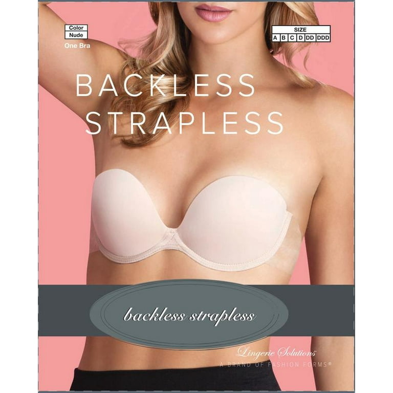 Fashion Forms U Plunge Backless And Strapless Stick On Bra-Neutral for Women