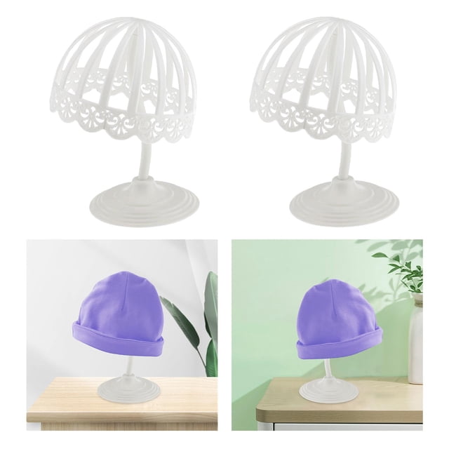 2 piezas de soporte de exhibición de sombrero decorativo, organizador desmontable, estante de almacenamiento fácil de instalar para guardarropa de bebé que Blanco 40cm Blanco 50cm Macarena Estante de exhibición de sombreros