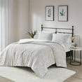 thumbnail image 2 of Madison Park Adelyn Polyester Long Fur Full/Queen Duvet Cover Set in Ivory, 2 of 15