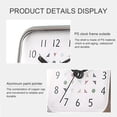 thumbnail image 3 of Reloj de baño, resistente al agua y a prueba de niebla, reloj de pared con tres ventosas, 3 of 5