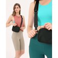 thumbnail image 4 of Riñonera unisex con cremallera y correas ajustables, mini riñonera para exteriores, senderismo, correr, viajes, 20,5*14*5 CM, negro, 4 of 4