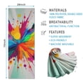 thumbnail image 2 of Colorful Radial Paint Burst Hot Yoga Mat Towel Non Slip for Hot Yoga - Quick-Drying Yoga Mat Cover with 4 Corner Pockets with Travel Bag - Hot Yoga Towel Non Slip 74"x26", 2 of 6