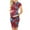 Burgundy, variant on Maternity Dress Womens Short Sleeve Round Neck Floral Print Dress Pregnancy Clothes Burgundy