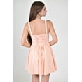 thumbnail image 3 of Vestido corto tipo corset Roman Fashion /Juvenil, 5882 (Durazno) coral claro M, 3 of 6