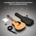 thumbnail image 3 of Fender FA-115 Dreadnought Acoustic Guitar - Natural w/ Gig Bag, 3 of 9