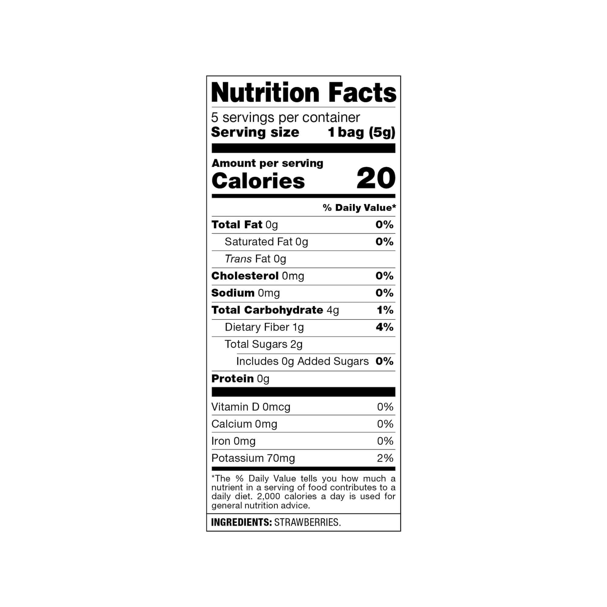 Harvest Snaps Kids Crispy Strawberries 5 - 0.18 oz Bags