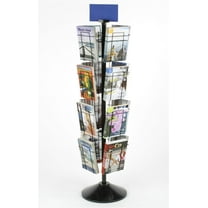 Safco 4325BL 92-Compartment 14 in. x 14 in. x 68 in. Steel Rotary ...