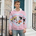 thumbnail image 3 of The Powerpuff Girls Zip Up Hoodies Unisex Realistic 3D Print Sweatshirt Long Sleeve Hooded Jacket Coat 2XL, 3 of 8