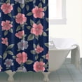 thumbnail image 4 of Pioneer Flower Floral Print Pattern Shower Curtain 72"x84" ,Bathroom Decorative Shower Curtains Set with 12 Hooks,Modern Waterproof Washable Shower Curtain, 4 of 6