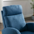 thumbnail image 5 of Faitaliicy Rocking Chair Upholstered Recliner Sofa Chair With Head Pillow Side Storage Bag Modern Nursing Rocker Glider Solid Wood Base High Back Comfy Armchair For Home Office, 5 of 9