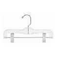 thumbnail image 2 of Clear Plastic Pant Hangers - 10 Inch Children's Skirt Hangers (25 Pack) - Adjustable Clips & Swivel Hook - Baby & Infant Clothes Hangers, 2 of 2