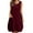 Wine., variant on Akafmk Summer Dresses for Women Casual Dresses,Solid Color Round Neck Mid-Length Dress Sleeveless Tank Midi Dresses Cotton Linen A Line Beach Sundress