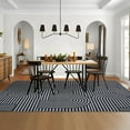thumbnail image 5 of Garvee 10'x13' Modern Abstract Area Rug Rainbow Stripe Carpet, Washable Rugs Simple Style Home Decor Carpet with Non-Slip Backing Low Pile Floor Mat for Living Room Bedroom, Black, 5 of 7