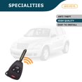 thumbnail image 5 of AKS KEYS Replacement for Chrysler Dodge Remote Key Shell Small Panic 4 Buttons Keyway Ilco Y159 Compatible with 2004 - 2012 Select Models. Shell Only, Electronic Board not Included, 5 of 5
