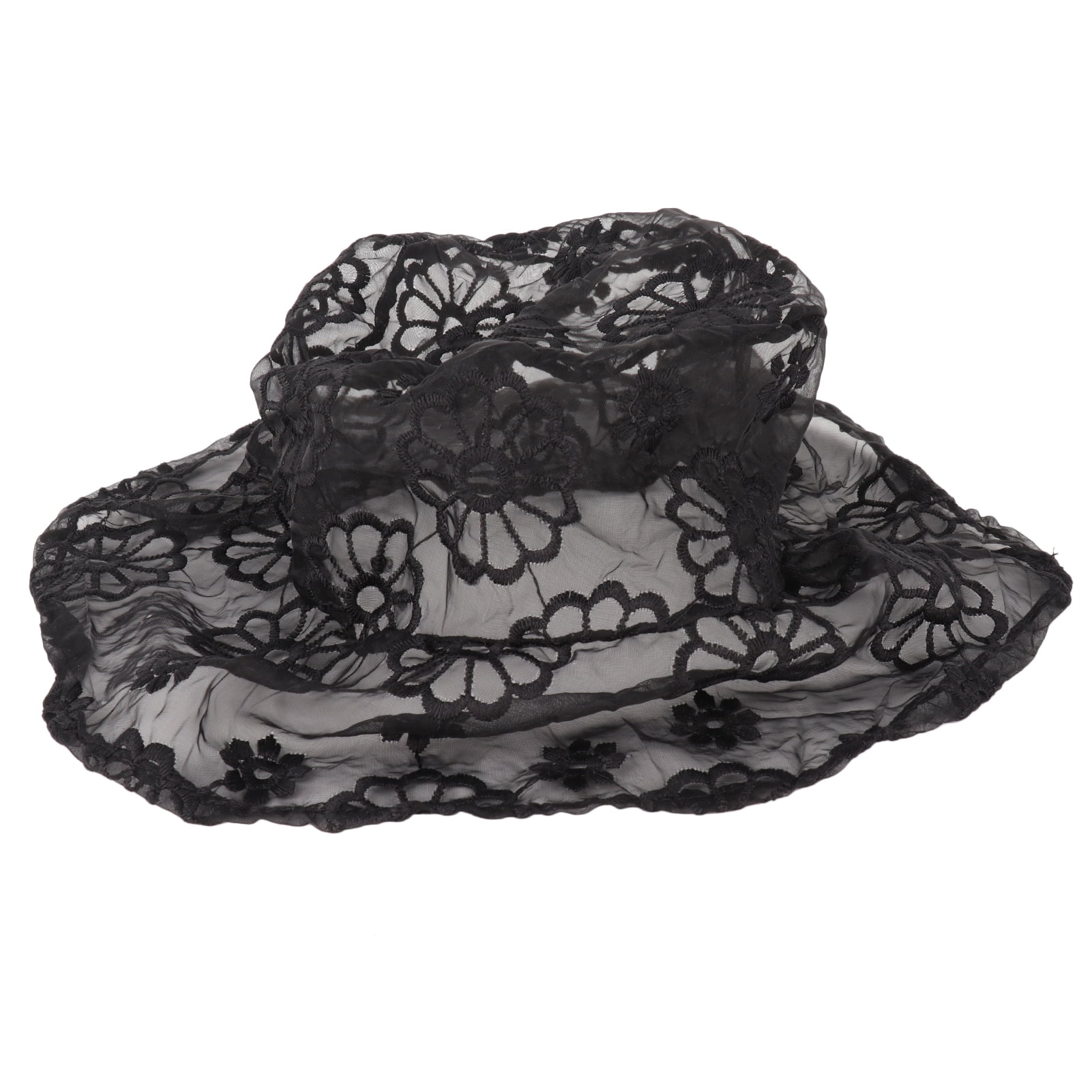 Lace Hat, Embroidery Flower Pattern 