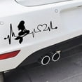 thumbnail image 6 of Walbest 1 PCS Car Sticker, Waterproof Removable Mermaid Heartbeat Lifeline Art Fashion Universal Auto Sticker Decal, 6 of 7