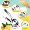 thumbnail image 5 of DEBGFS Premium Lemon Squeezer  Large Heavy Duty Handhelp Juicer for Lemon  Stainless Steel Hand Press Citrus Juicer  Lime Squeezer Bar Tool  Manual Citrus Press, 5 of 5