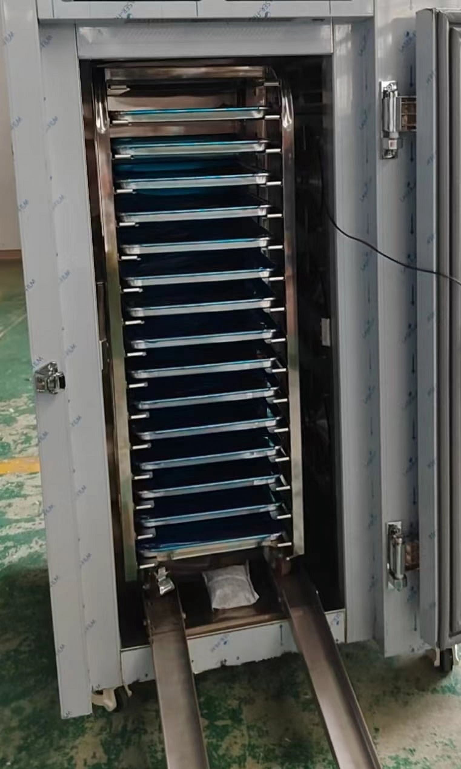 Kolice Commercial Heavy Duty 15 Trays Blast Chiller with Trolley Cart, Chest Freezer, Restaurant Freezer Cabinets, Shock Freezing Blast Freezer-Lowest temperature -40°F(-40°C)