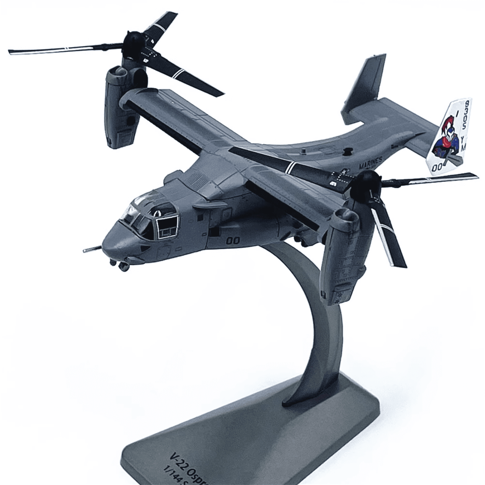 V22 Osprey Transport Helicopter Model 1:144 Scale Alloy Aircraft for Display Collection Model Gifts Toy