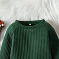 thumbnail image 5 of Mercatoo Toddler Girl Clothes Christmas Outfits Long Sleeve Pullover Sweatshirt Santa Prints Pants 3Pcs Girls Clothes Set, 5 of 8