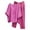 Hot Pink, variant on Shirts Sets for Women Solid Color Waist Waist Suit Fashion Casual Two-Piece Suit Hot Pink