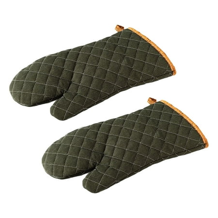 

Oven Mitts Machine Washable Heat Resistant Cotton for Barbecue chen