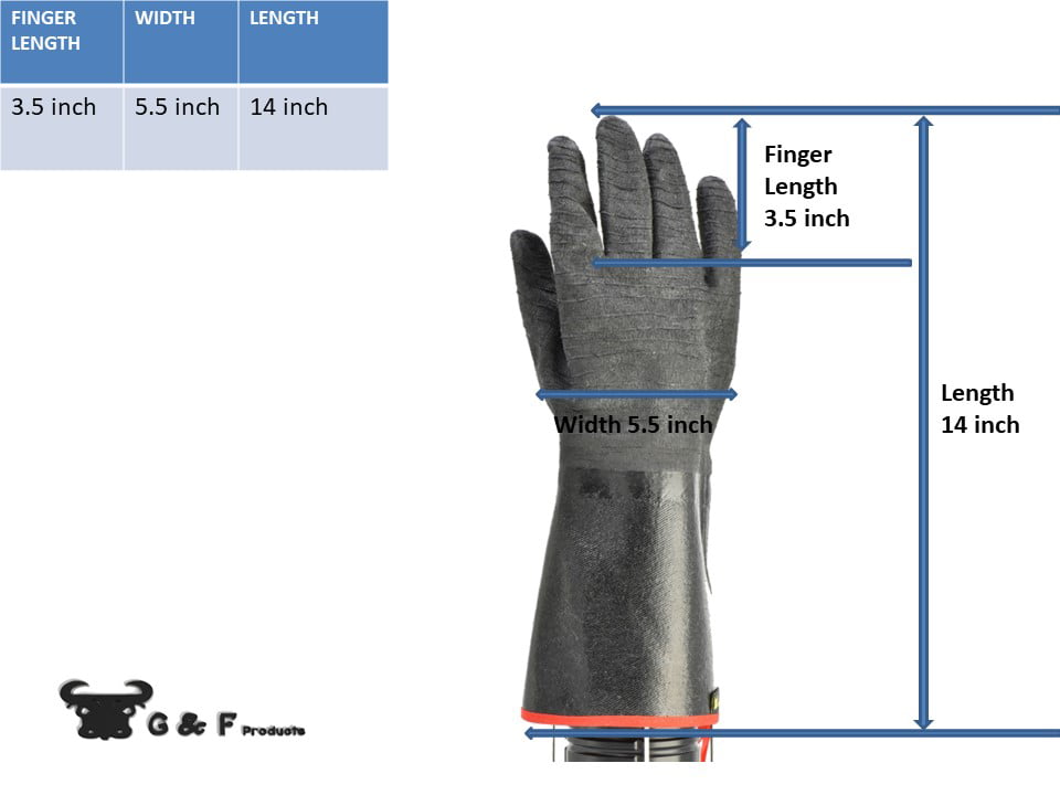 Flintronic Barbecue Gloves, Heat Resistant with 800°C, Fireproof