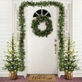 thumbnail image 6 of 4Ft Pre-Lit Winter Green Artificial Evergreen Christmas Tree Potted, 6 of 11