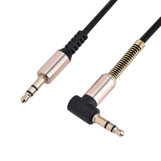 POCREATION 3.5mm Câble Audio Doux 3.5mm Câble Audio à Ressort pour Casque Téléphone Intelligent Ordinateur