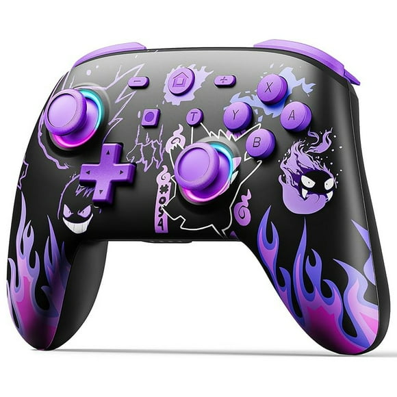 Controller for Nintendo Switch/OLED/Lite, Wireless Pro Switch Controller with LED Joystick/Motion/Vibration/Turbo/Wake up