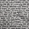thumbnail image 1 of oneOone Rayon Gray Fabric Text Craft Projects Decor Fabric Printed By The Yard 56 Inch Wide-M4, 1 of 5